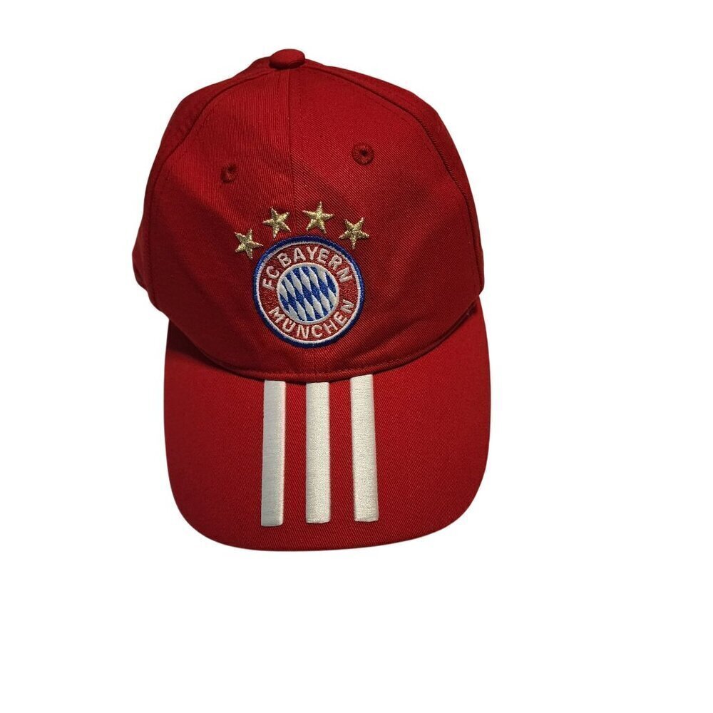 Adidas Soccer Futbol cap hat FC Bayern Munchen Munich red OS One size Germany